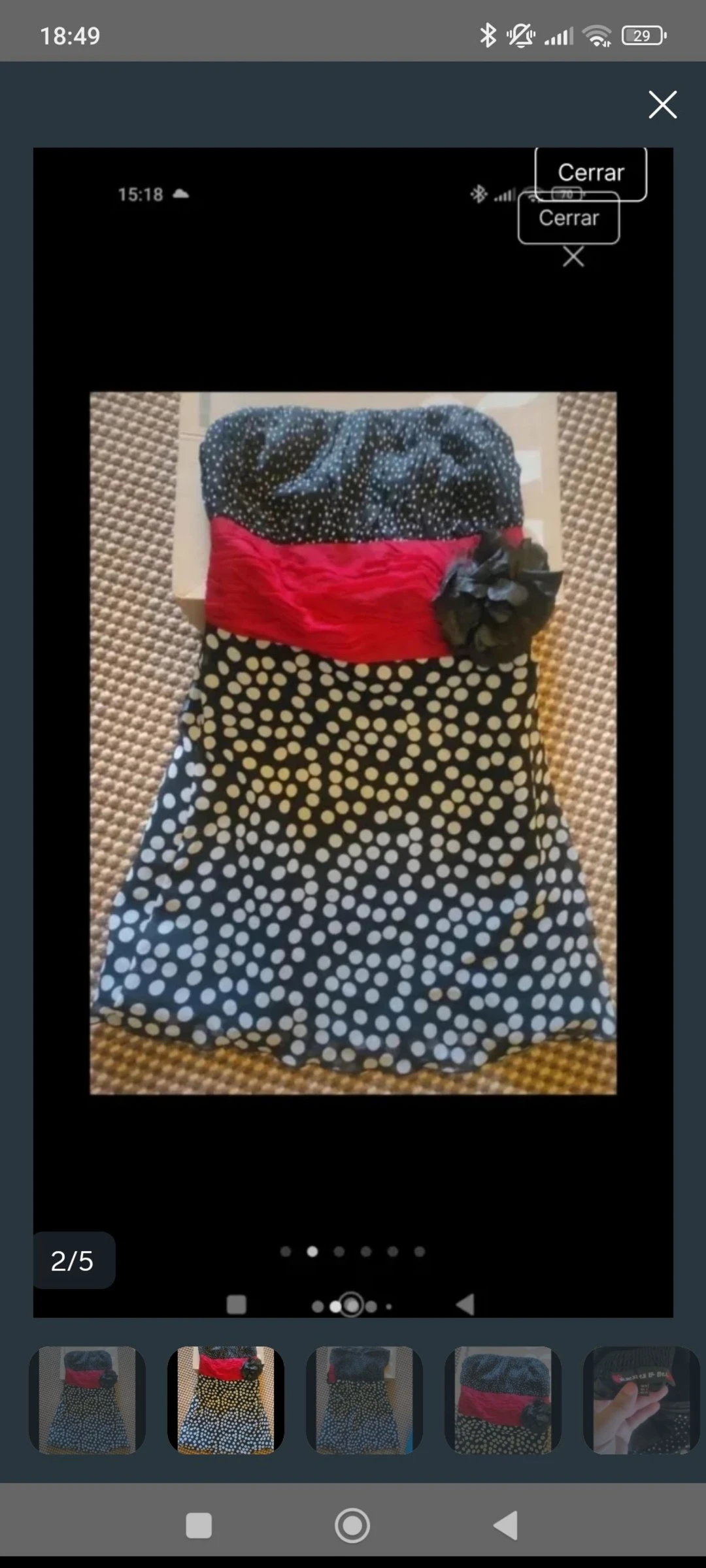 Vestido lunares. T.38(como s) – photo 2